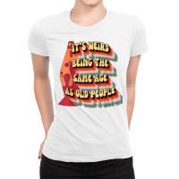 Cute Retro Hippie 70s Lava Lamp Boomer Millenial Pride T Shirt Ladies Fitted T-shirt | Artistshot