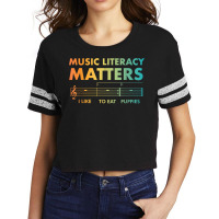 Music Literacy Matters Funny Joke Read Repeat Music Teachers T Shirt Scorecard Crop Tee | Artistshot