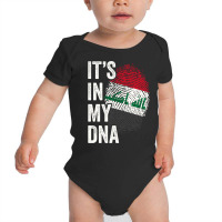 Its In My Dna Iraq Flag Iraqi Roots Pride Genetic Long Sleeve T Shirt Baby Bodysuit | Artistshot