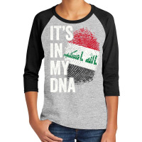 Its In My Dna Iraq Flag Iraqi Roots Pride Genetic Long Sleeve T Shirt Youth 3/4 Sleeve | Artistshot