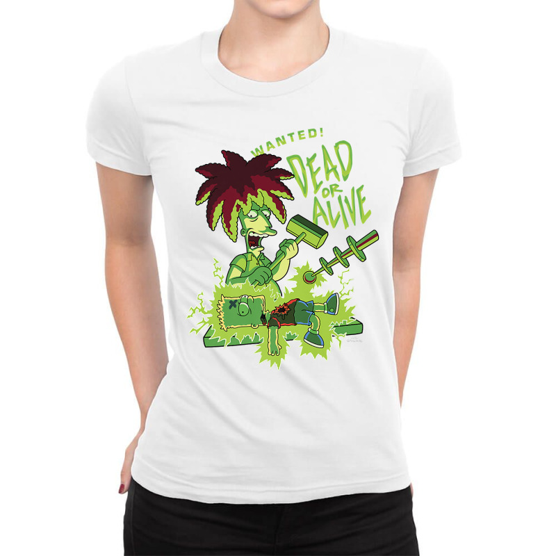 The Simpsons Treehouse Of Horror Halloween Sideshow Bob Premium T Shir Ladies Fitted T-Shirt by cm-arts | Artistshot