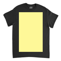 Pastel Yellow Solid Colou Classic T-shirt | Artistshot