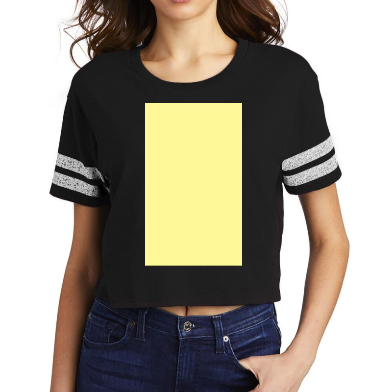 Pastel Yellow Solid Colour Scorecard Crop Tee by Juddojbn | Artistshot