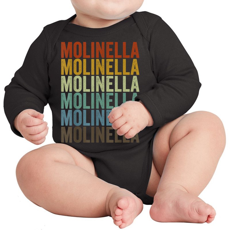 Molinella City Retro Long Sleeve Baby Bodysuit by Scarlets | Artistshot