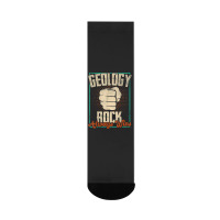 Geology Funny Geologist Earth Science Geoscience Crew Socks | Artistshot