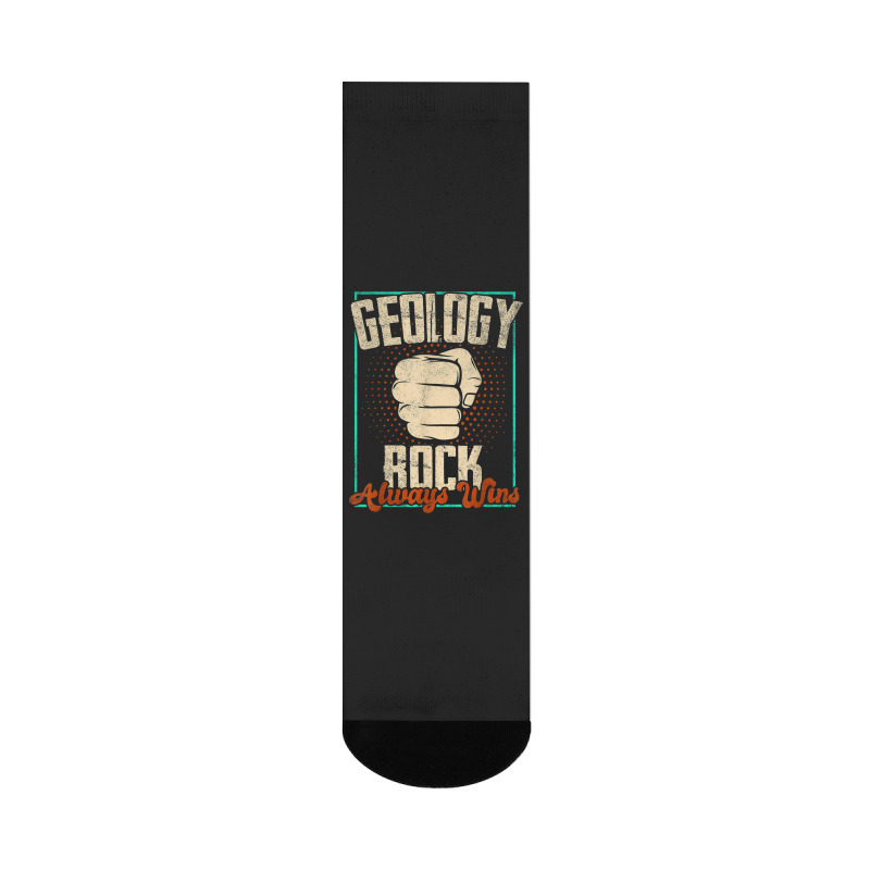 Geology Funny Geologist Earth Science Geoscience Crew Socks | Artistshot