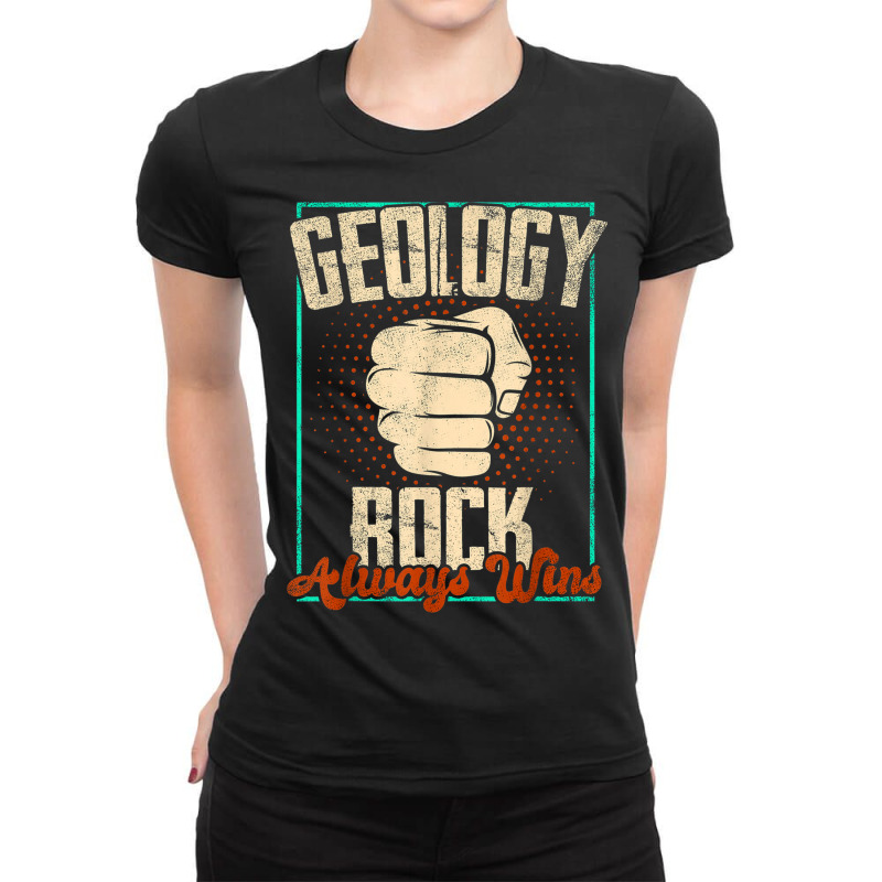 Geology Funny Geologist Earth Science Geoscience Ladies Fitted T-Shirt by Hulk | Artistshot