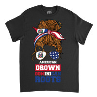 American Grown Dominican Roots Usa Dominican Republic Classic T-shirt | Artistshot