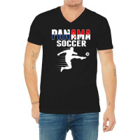 Panama Soccer Lovers Jersey Panamanian Flag Football Players V-neck Tee | Artistshot