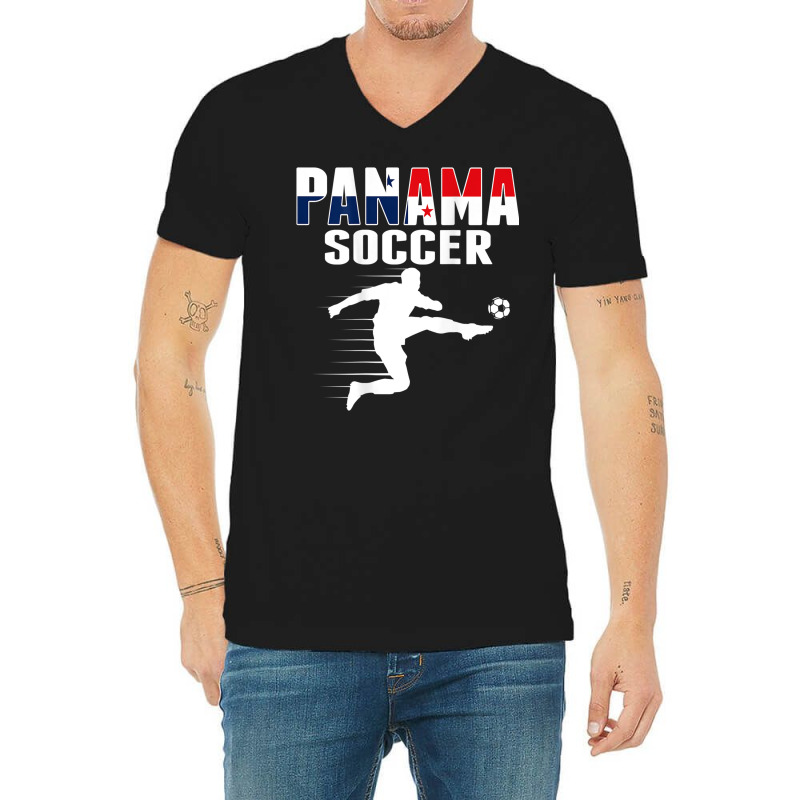 Panama Soccer Lovers Jersey Panamanian Flag Football Players V-Neck Tee by bambi | Artistshot