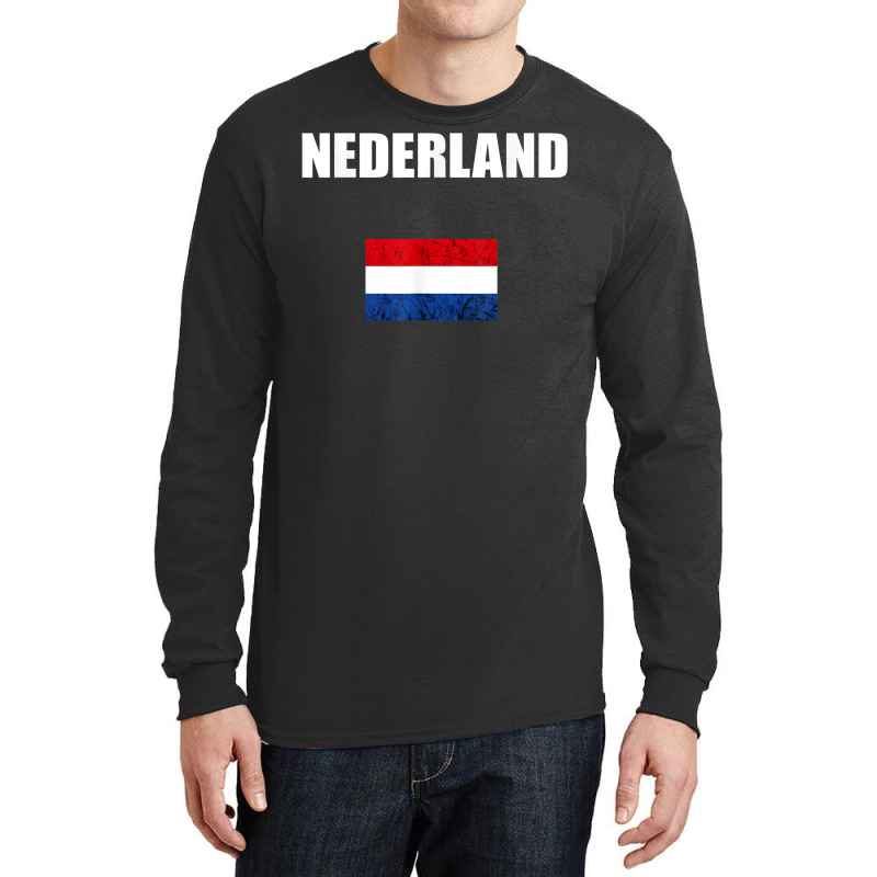 Nederland Holland Dutch Pride Netherlands Vintage Dutch Flag Long Sleeve Shirts | Artistshot