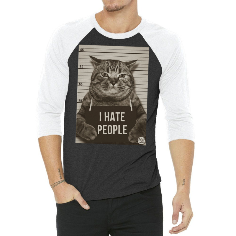 I Hate People 3/4 Sleeve Shirt | Artistshot