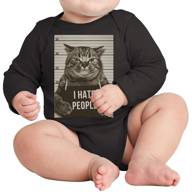 I Hate People Long Sleeve Baby Bodysuit | Artistshot