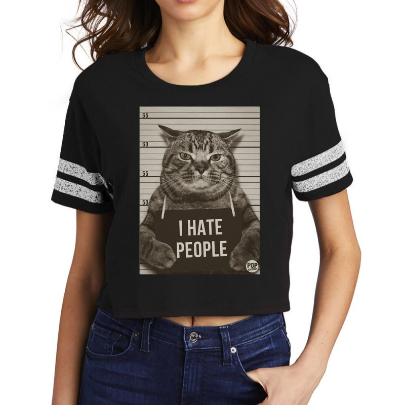 I Hate People Scorecard Crop Tee by King Davila | Artistshot