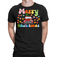 Vintage Xmas Truck With Merry Christmas Tree Men Women Kids T-shirt | Artistshot