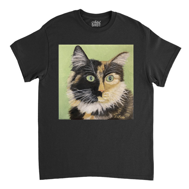 Tortoiseshell Cat Face Classic T-shirt by Crowley Tidwell | Artistshot