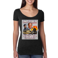 Oil Stolen Funny, Oil Stolen Capitalism Secured Women's Triblend Scoop T-shirt | Artistshot