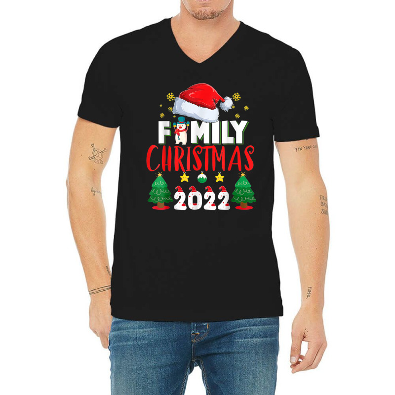 Family Christmas 2022 Shirt For Familys Matching Xmas Family V-neck Tee | Artistshot