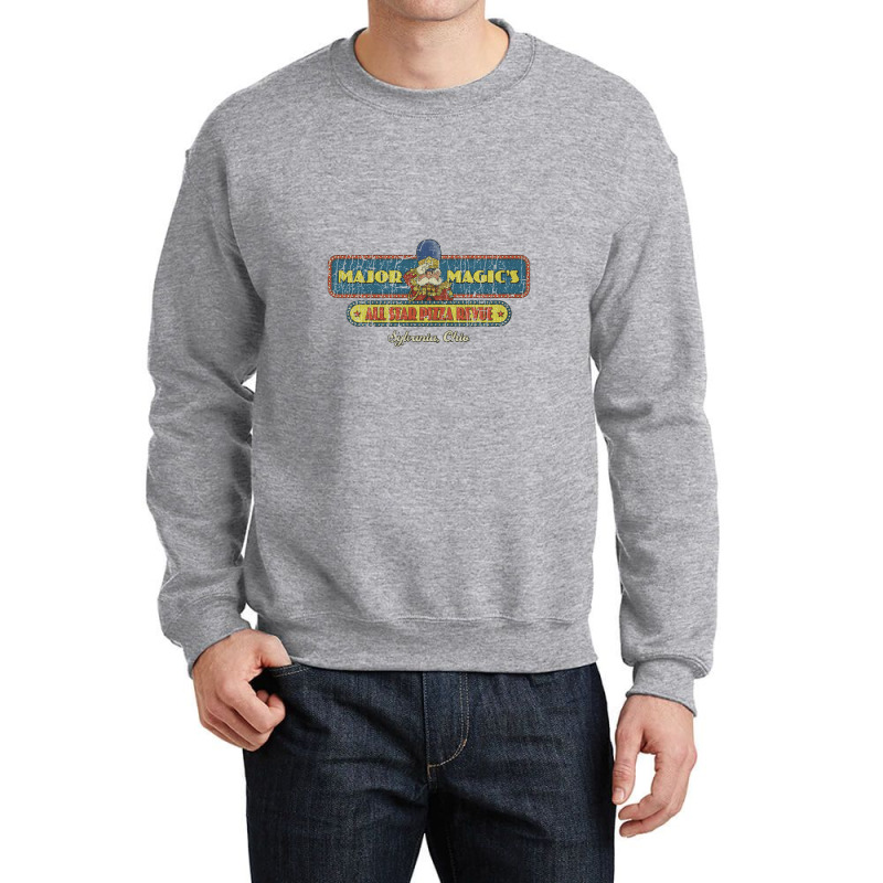 Major Magic's All Star Pizza Revue, Ohio Crewneck Sweatshirt by apolitery | Artistshot