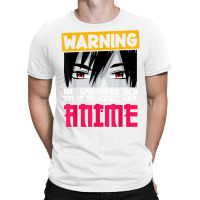 Warning May Spontaneously Start Talking About Anime Boys T Shirt T-shirt | Artistshot