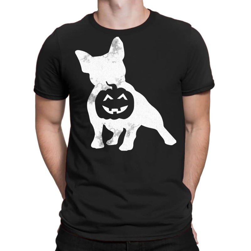 French Bulldog Lazy Halloween Costume Cute Frenchie Pumpkin T-shirt | Artistshot