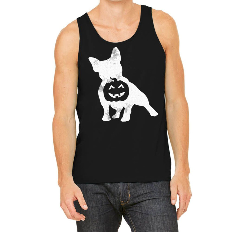 French Bulldog Lazy Halloween Costume Cute Frenchie Pumpkin Tank Top | Artistshot