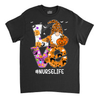 Love Nurse Life Halloween Gnome Pumpkin Nurse Spooky Season Classic T-shirt | Artistshot