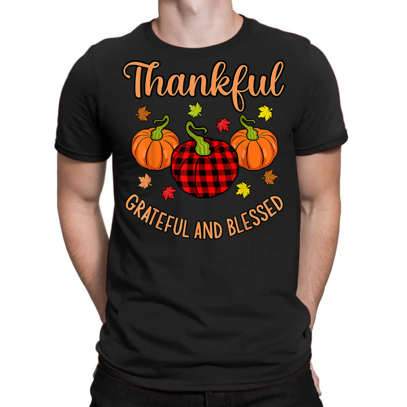 Thankful Grateful Blessed Turkey Thanksgiving Family Graphic T-shirt | Artistshot