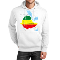 Ethiopia Map. Ethiopian Habesha Flag, Location And Pride T Shirt Unisex Hoodie | Artistshot