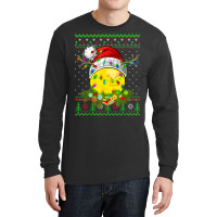 Funny Lacrosse Sport Ugly Christmas Pajama Lights Xmas Long Sleeve Shirts | Artistshot