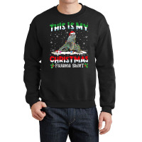 This Is My Christmas Pajama Shirt Cute Iguana Animals Crewneck Sweatshirt | Artistshot