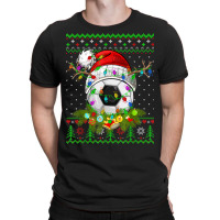 Funny Soccer Sport Ugly Christmas Pajama Lights Xmas T-shirt | Artistshot