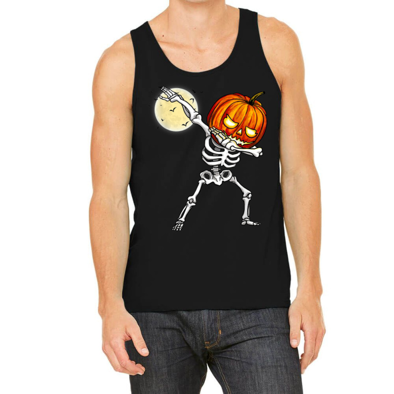 Halloween Boys Dabbing Skeleton Scary Pumpkin This Year Tank Top | Artistshot