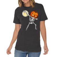 Halloween Boys Dabbing Skeleton Scary Pumpkin This Year Vintage T-shirt | Artistshot