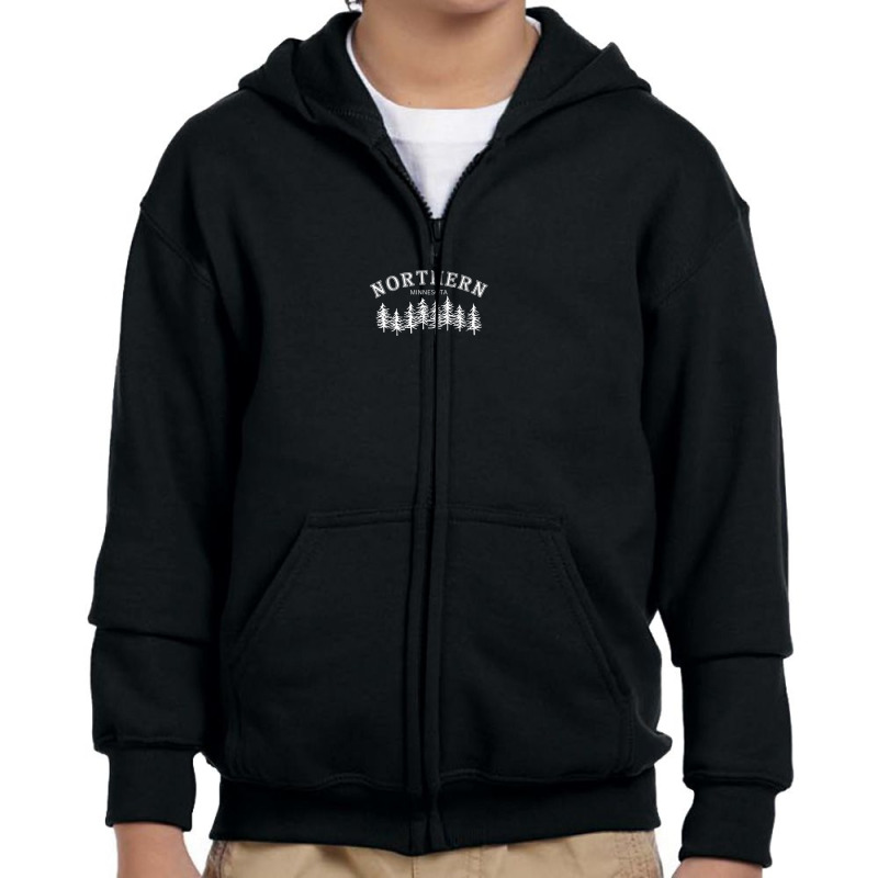 Northern Minnesota Youth Zipper Hoodie | Artistshot