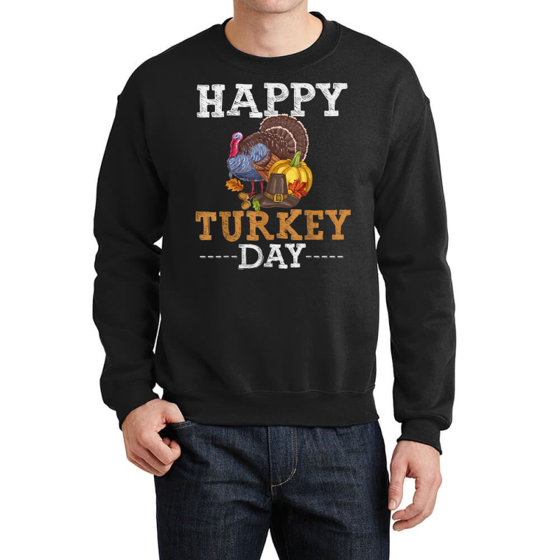 Thanksgiving Happy Turkey Day Pilgrim Turkey Kids Toddler Crewneck Sweatshirt | Artistshot