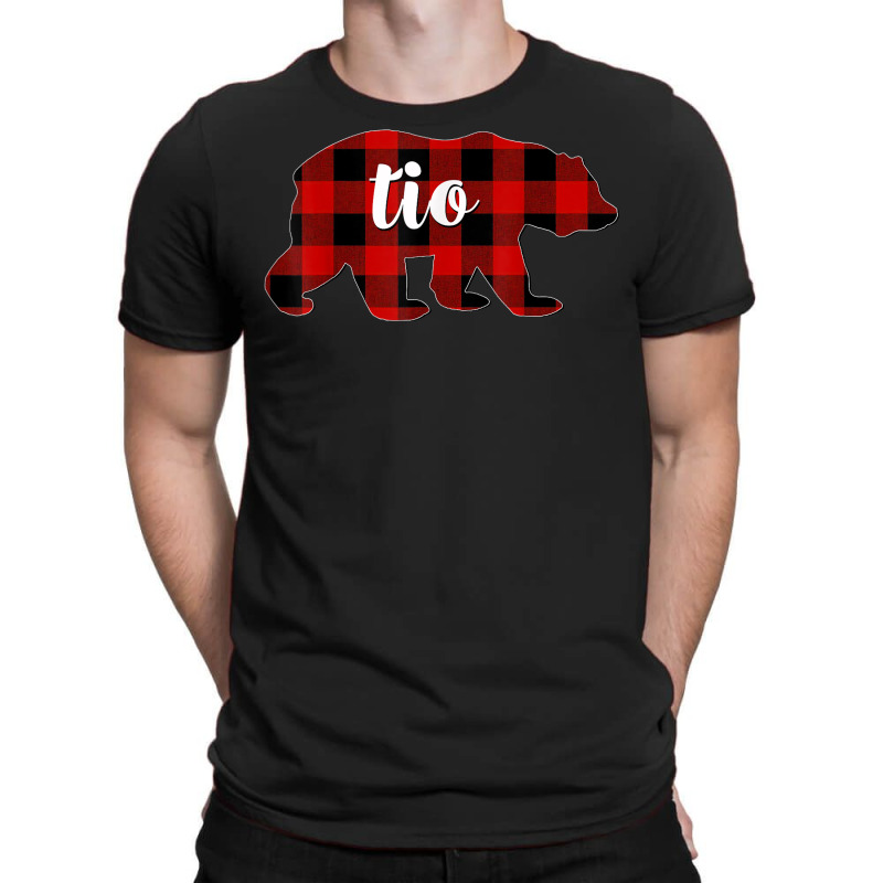 Red Plaid Tio Bear Matching Family Buffalo Christmas T-shirt | Artistshot