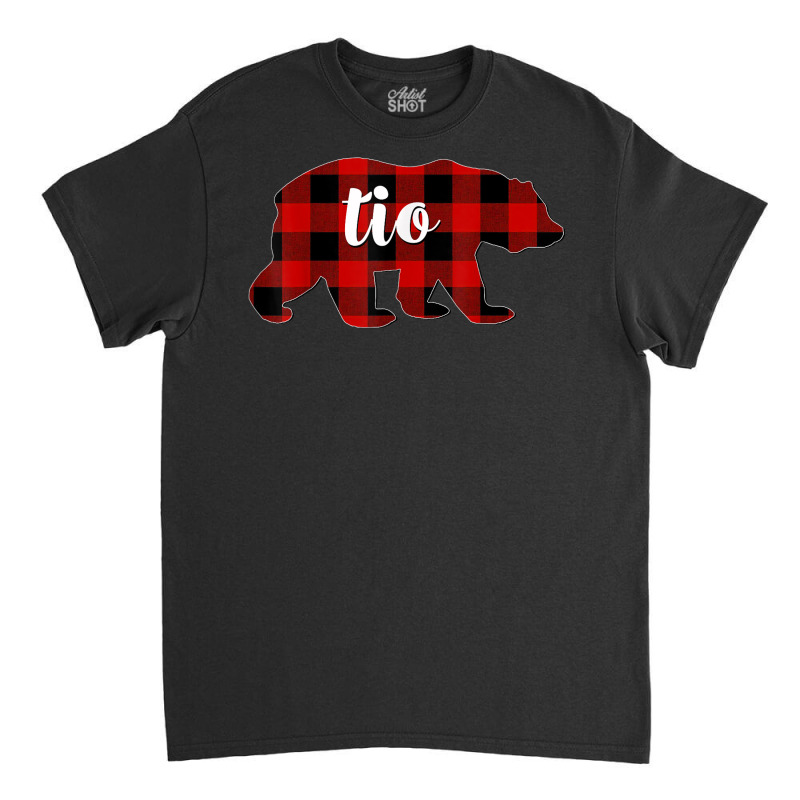 Red Plaid Tio Bear Matching Family Buffalo Christmas Classic T-shirt | Artistshot