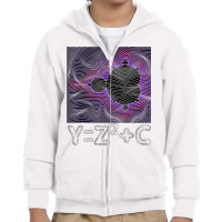 Mandelbrot Fractal Complex Numbers Equation Retro Math T Shirt Youth Zipper Hoodie | Artistshot