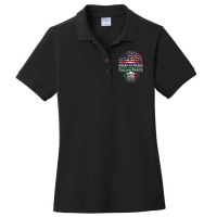 American Italian Pride American Raised With Italian Parts Ladies Polo Shirt | Artistshot