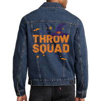 Throw Squad Witch Halloween Track Field Thrower Matching Men Denim Jacket | Artistshot