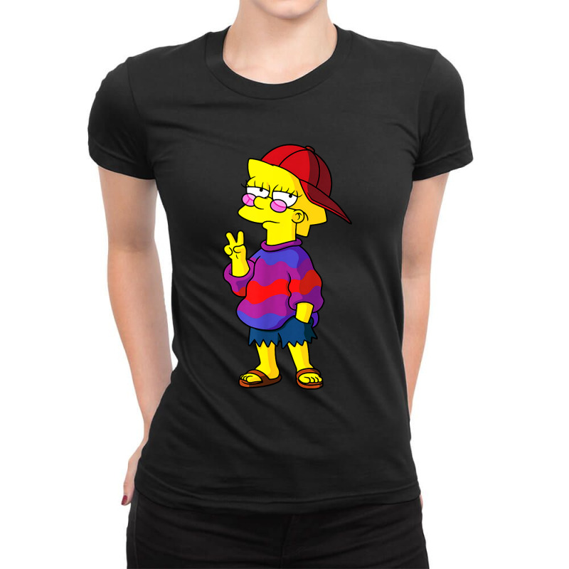 Lisa The Simpsons Funny Kid Ladies Fitted T-Shirt by BestTees | Artistshot