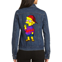 Lisa The Simpsons Funny Kid Ladies Denim Jacket | Artistshot