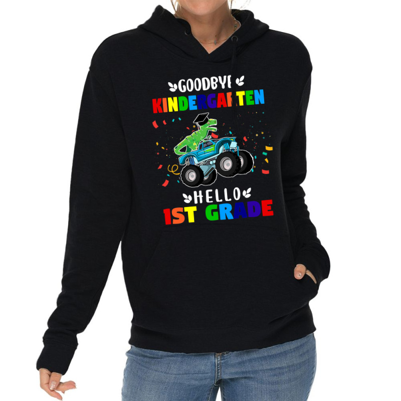 Goodbye Kindergarten Hello First Grade Graduation Boy Lightweight Hoodie | Artistshot