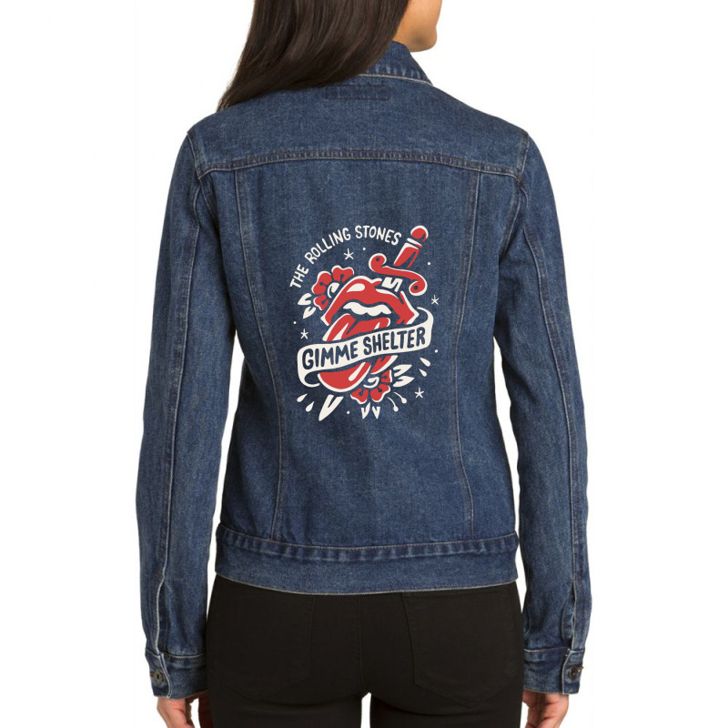 Thꓰ R0lling St0nꓰ Legendary Of Music Ladies Denim Jacket by cm-arts | Artistshot