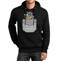 Banjo Instrument Raccoon In Pocket Unisex Hoodie | Artistshot