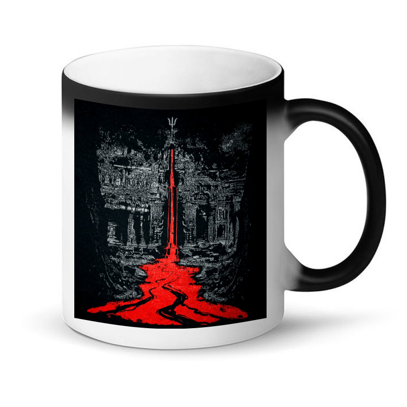 Temple Of The Bleeding Trident, Shiva, Trishul, Temple Of The Bleeding Magic Mug | Artistshot