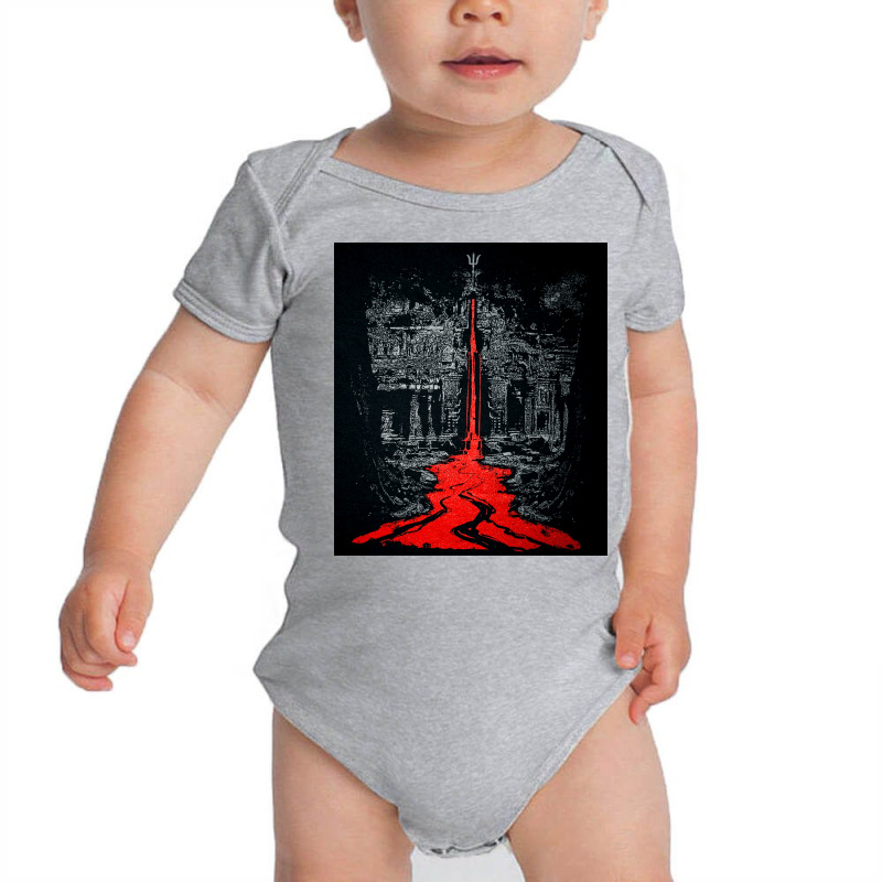 Temple Of The Bleeding Trident, Shiva, Trishul, Temple Of The Bleeding Baby Bodysuit | Artistshot