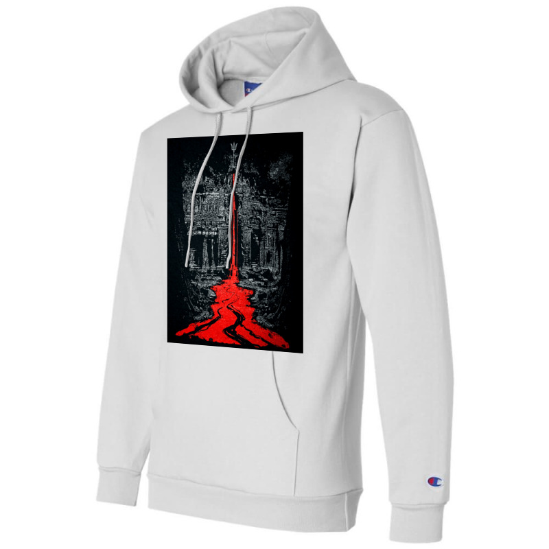 Temple Of The Bleeding Trident, Shiva, Trishul, Temple Of The Bleeding Champion Hoodie | Artistshot