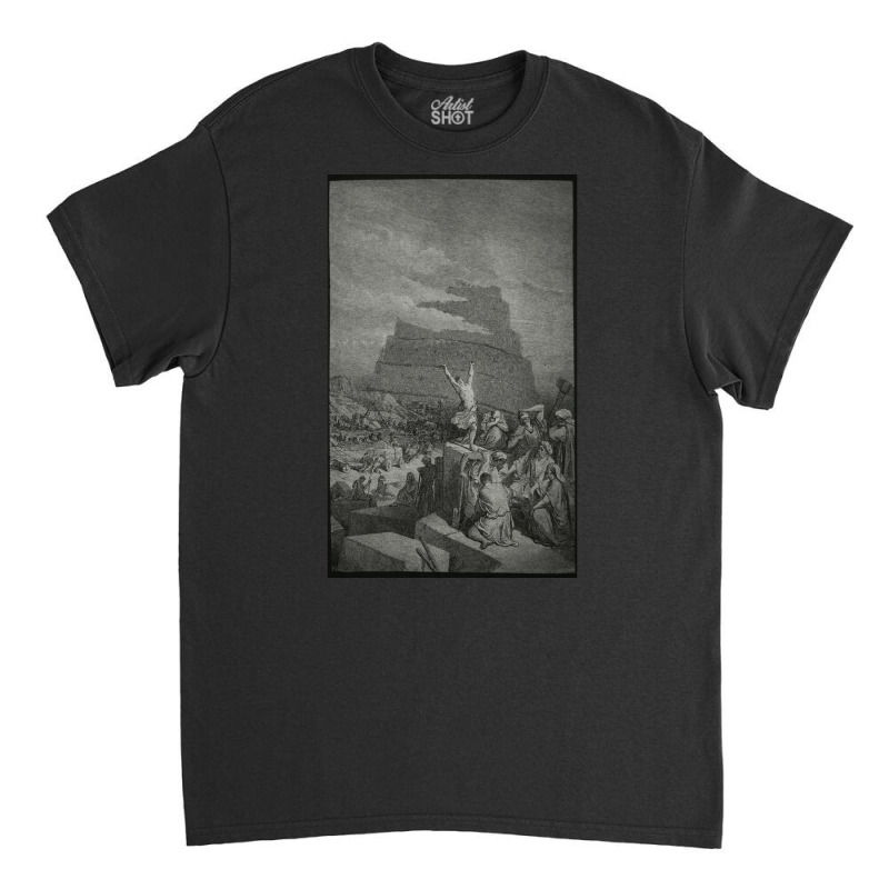 Tower Of Babel, Tower Of Babels, Tower, Babel, The Tower Of Babel, Tow Classic T-shirt by SHYUTRTOER | Artistshot